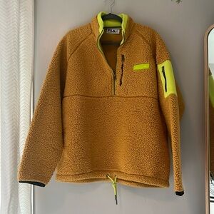 1/4 zip fleece from Urban Outfitters with side pockets & zipper pockets